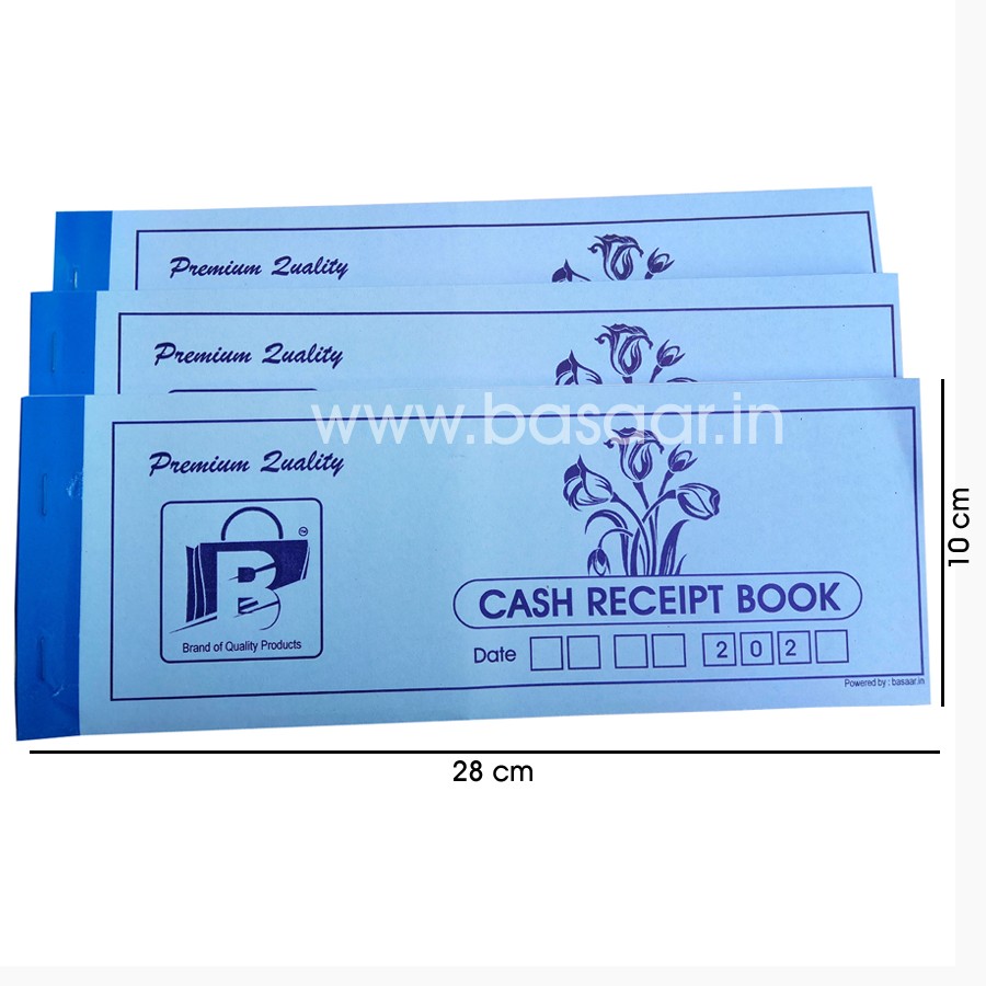 basaar.in Cash Receipt Book (50 Sheet) for School, Office, Labours, Business for Maintenance Record for Receiver and Payer