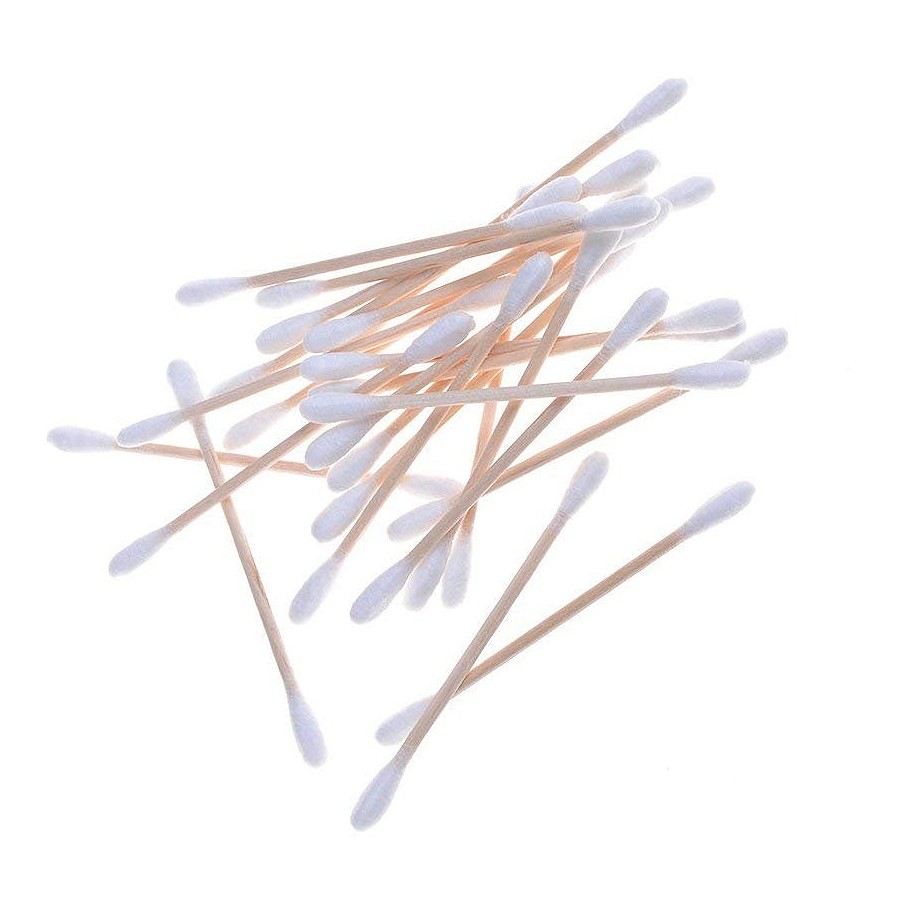 Wooden Ear Cleaning Buds Double Tip Cotton Swabs Ear Wax Cleaner Multipurpose Personal Care Buds