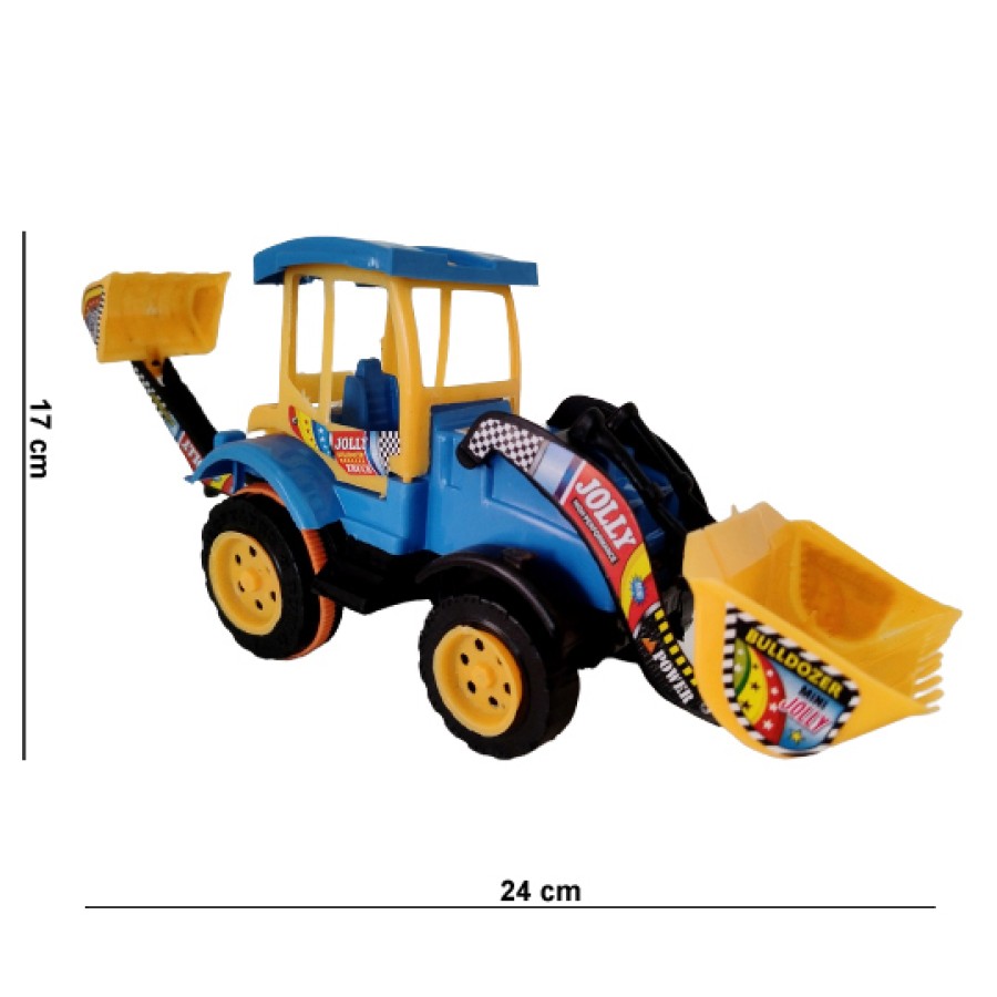 Excavator Toys Construction Engineer Vehicle Friction Powered Bulldozer Pushdozer with Moveable Parts Construction Toys Truck for Kids above 3 years