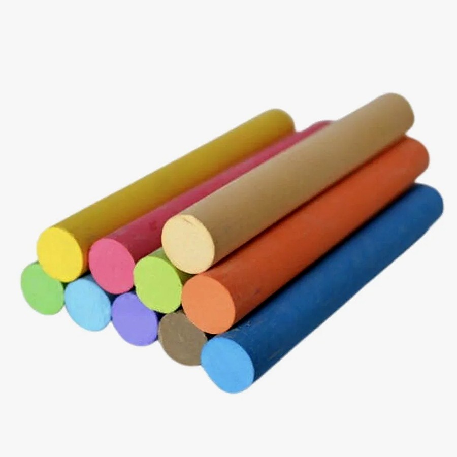 Multi Color Chalk Pieces - Ideal for Teaching, Writing, Coloring, Drawing and Creative Uses