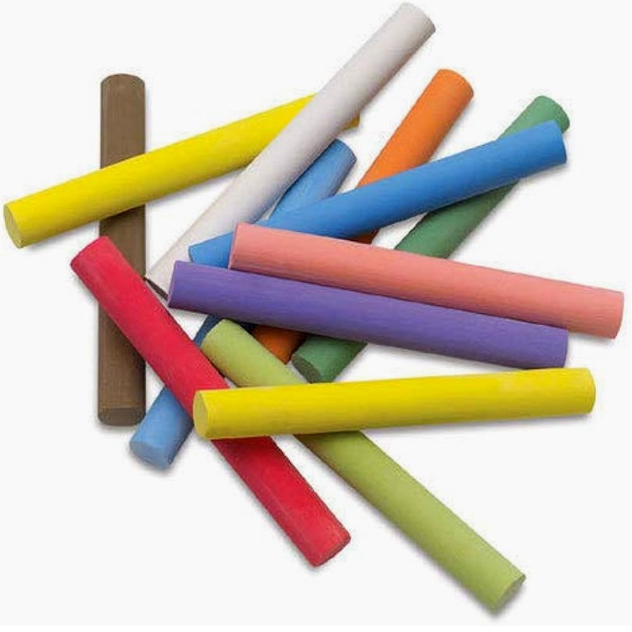 Multi Color Chalk Pieces - Ideal for Teaching, Writing, Coloring, Drawing and Creative Uses