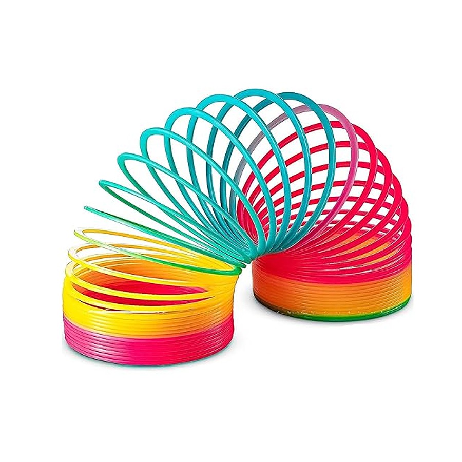 Colorful Magic Rainbow Glossy Spring Coil | Rainbow Spring Fun Activity | Stress Relief Toy for Kids | Magic Spring Toy for Kids