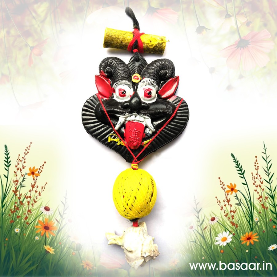 Nazar Battu/Drishti Doll, Evil Eye Protector for Home, Office, Business Shop Front Side Hanging Product for Removing Negative Energy and Spreading Good Vibrations