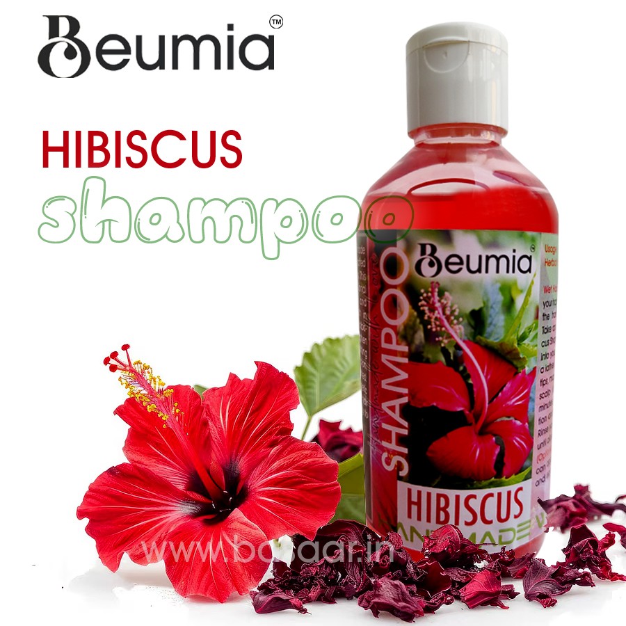 Beumia™ Hibiscus Shampoo with natural Herbal ingredients Keeps your Head and Body Fresh and Clean throughout whole day (200ml)