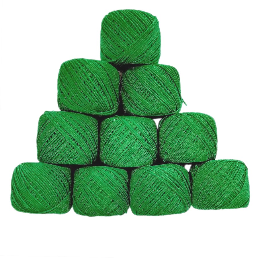 Eco-Friendly Cotton Thread for Flower Tying and Craft Projects – Small Size (Green)