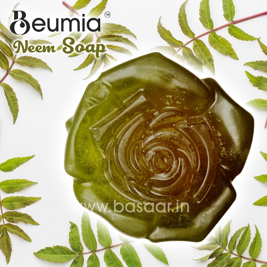 Beumia™ Handmade Neem Soap – Natural Antibacterial & Antifungal Skincare 100g (Pack of 2)